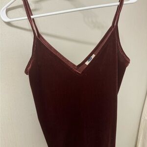 Old Navy Velvet Burgundy Sleeveless Top